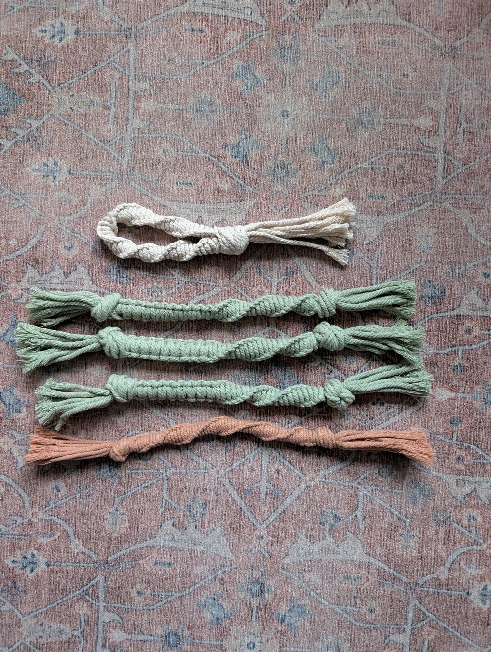 Handmade Macrame Rope Dog Toy Set